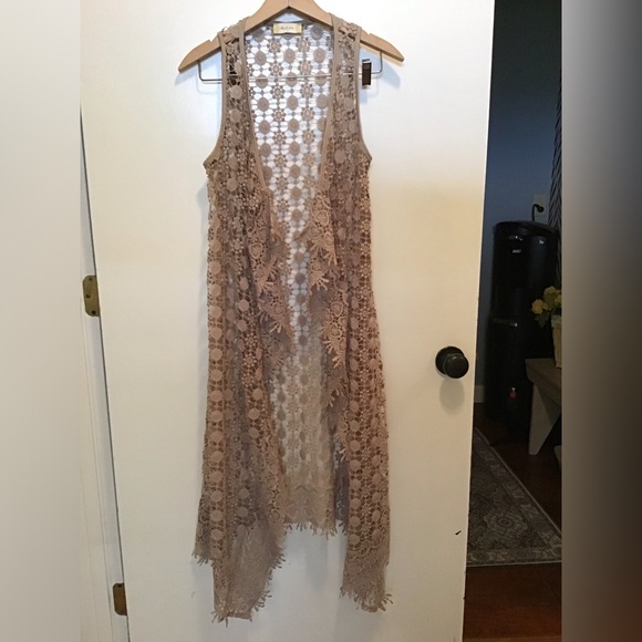 Crochet duster vest - Picture 1 of 3